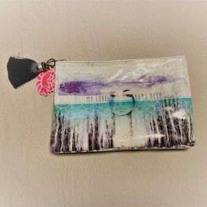 Papaya Art Large Cosmetic Bag/ Clutch